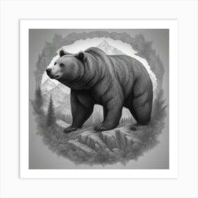 Grizzly Bear Art Print