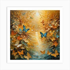 Butterfly Stream 1 Art Print