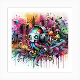 Octopus Canvas Art Art Print