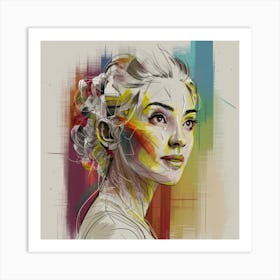 Abstract Of A Woman Art Print