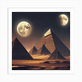 Egyptian Pyramids Art Print