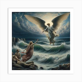 Angel Of The Sea 2 Art Print