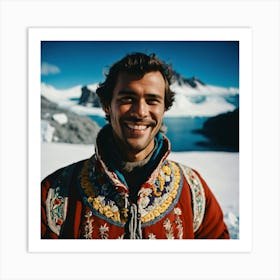 Antarctic Man Art Print