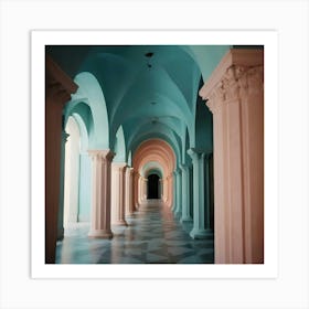 Hallway Stock Videos & Royalty-Free Footage 18 Art Print