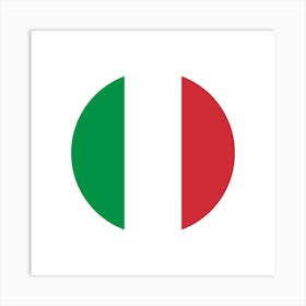 Italy Flag Art Print