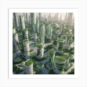 Futuristic Cityscape 126 Art Print