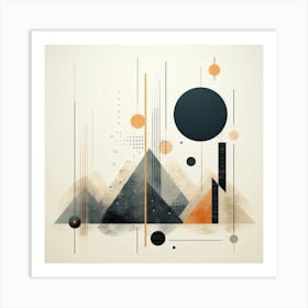 Abstract Mountain Painting Art Print