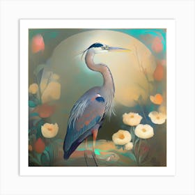 Blue Heron 3 Art Print