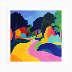 Abstract Park Collection Ibirapuera Park Bogota Colombia 4 Art Print