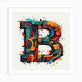 Letter B 7 Art Print