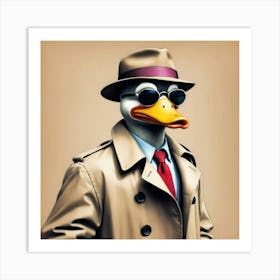 Duck In A Suit 12 Art Print