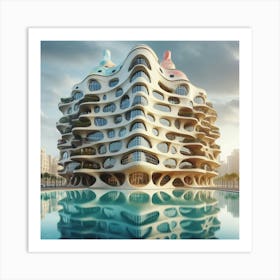 Futuristic building 2 Art Print