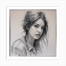 Portrait Of A Woman 5 Art Print