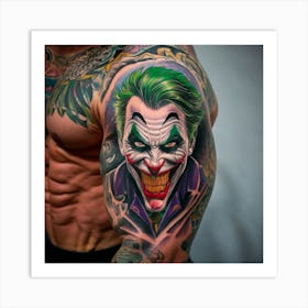 Joker Tattoo 3 Art Print