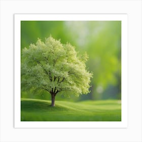 Green Tree In The Park Art Print