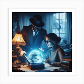 Man And A Woman 1 Art Print