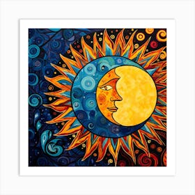 Sun And Moon 4 Art Print