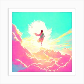 Angel In The Sky 2 Art Print