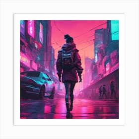 Neon City Art Print