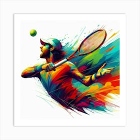 Tennis Player 1 Art Print