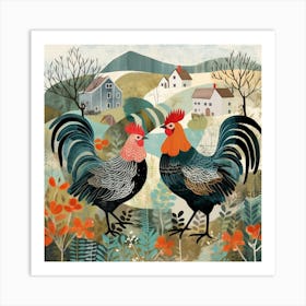 Bird In Nature Chicken 4 Art Print