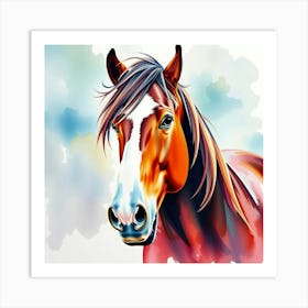 Horse Portrait Art Print