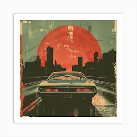 Sunset In The City Art Print