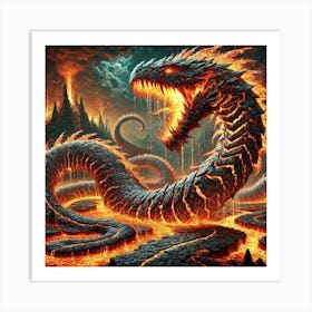 Pyro Wyrms Art Print