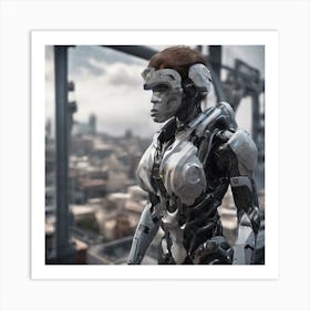 Futuristic Woman 144 Art Print