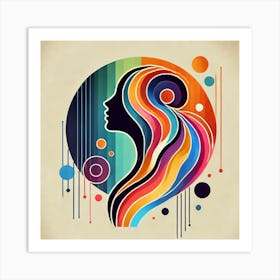 Abstract Of A Woman 3 Art Print