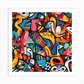 Abstract Street Art Art Print