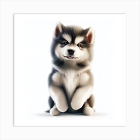 Husky Puppy 3 Art Print