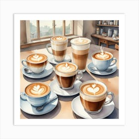 Latte Art 64 Art Print