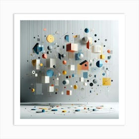 Abstract Geometric Shapes Art Print