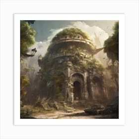 City In The Forest Art Print