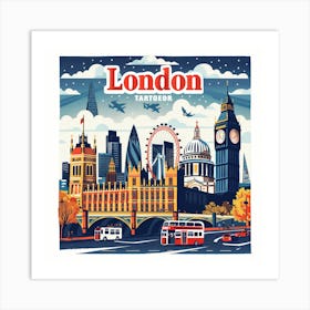 London Cityscape 4 Art Print