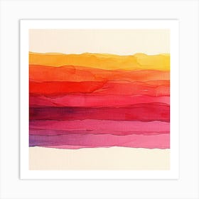 Abstract Watercolor Painting 11 Art Print