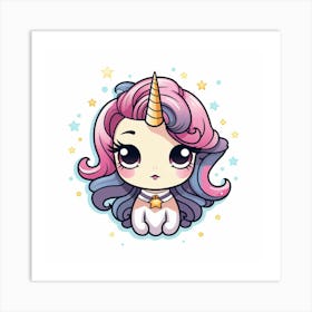 Cute Unicorn 297 Art Print