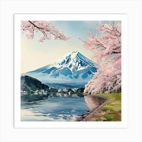 Cherry Blossoms In Japan Art Print