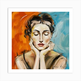 Contemporary Artwork Inspired By Amadeo Modigliani (3) 1 Art Print