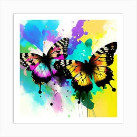 Colorful Butterflies 151 Art Print