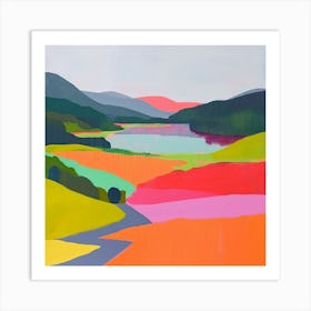 Colourful Abstract Loch Lomond Scotland 3 Art Print
