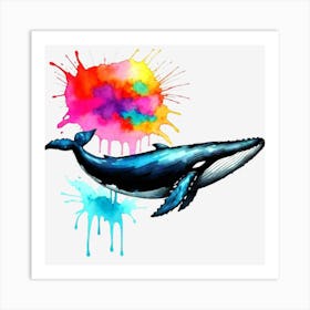 Whale Painting 5 Art Print