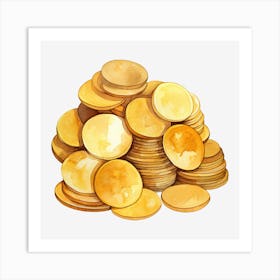 Pile Of Gold Coins 3 Art Print