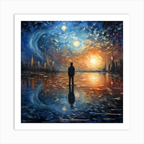 Dreamweaver: Knitted Reflections in 32K Art Print