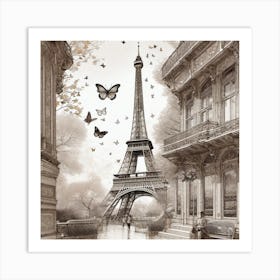 Paris Eiffel Tower 104 Art Print