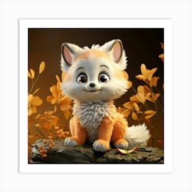 Cute Fox 67 Art Print