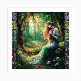 Fairy In The Forest 46 Art Print