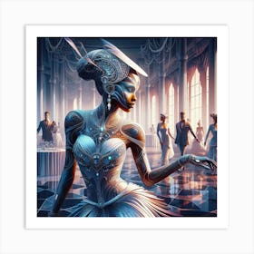 Futuristic Woman 9 Art Print