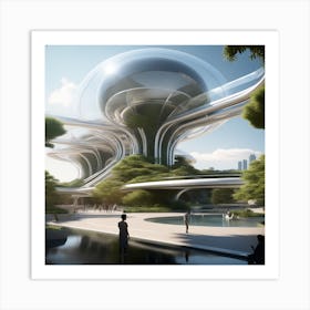 Futuristic City 279 Art Print